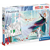 CLEMENTONI Oboustranné puzzle Ledové království 2, 104 dílků
