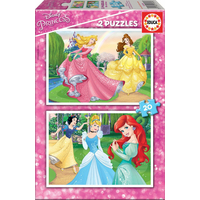 EDUCA Puzzle Disney princezny 2x20 dílků