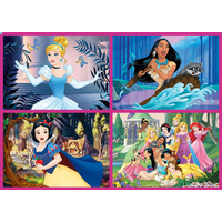 EDUCA Puzzle Disney princezny 4v1 (50,80,100,150 dílků)