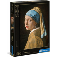 CLEMENTONI Puzzle Museum Collection: Dívka s perlou 1000 dílků