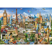 EDUCA Puzzle Divy Evropy 2000 dílků
