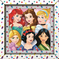 CLEMENTONI Puzzle Frame Me Up Disney princezny 60 dílků