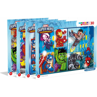 CLEMENTONI Puzzle Marvel Super Hero Adventures: Do akce 30 dílků