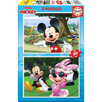 EDUCA Puzzle Mickey a přátelé 2x20 dílků