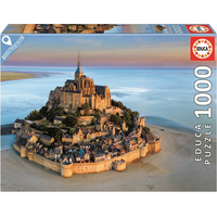 EDUCA Puzzle Mont Saint Michel ze vzduchu 1000 dílků
