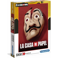 CLEMENTONI Puzzle Netflix: Papírový dům - Maska 1000 dílků