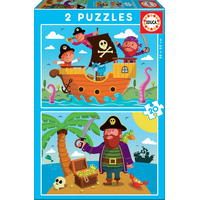 EDUCA Puzzle Piráti 2x20 dílků
