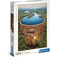 CLEMENTONI Puzzle Přehrada z knih 1000 dílků