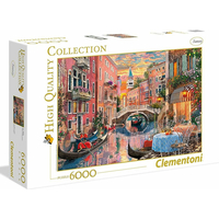 CLEMENTONI Puzzle Západ slunce v Benátkách 6000 dílků