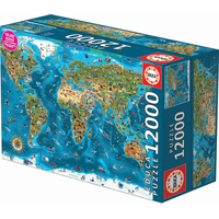 EDUCA Puzzle Zázraky světa 12000 dílků