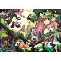 EDUCA Mysterious puzzle Kouzelný les 200 dílků