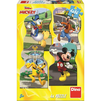 DINO Puzzle Mickey a přátelé ve městě 4x54 dílků