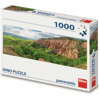DINO Panoramatické puzzle Červená rokle 1000 dílků