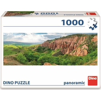 DINO Panoramatické puzzle Červená rokle 1000 dílků