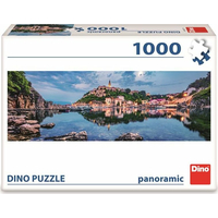 DINO Panoramatické puzzle Ostrov Krk 1000 dílků