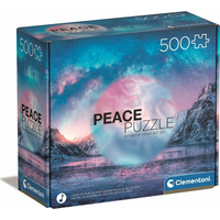 CLEMENTONI Peace puzzle: Světle modrá 500 dílků