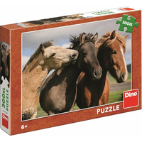 DINO Puzzle Barevní koně XXL 300 dílků