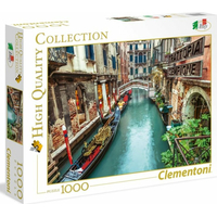 CLEMENTONI Puzzle Benátský kanál, Itálie 1000 dílků