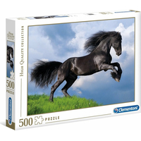 CLEMENTONI Puzzle Černý fríský hřebec 500 dílků