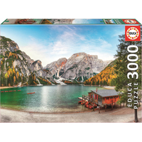 EDUCA Puzzle Jezero Braies na podzim, Itálie 3000 dílků