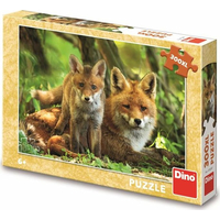 DINO Puzzle Liška s mláďátkem XL 300 dílků