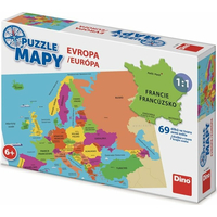 DINO Puzzle Mapy: Evropa 69 dílků