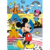 CLEMENTONI Puzzle Mickey Mouse 104 dílků a 3D puzzle Mickey