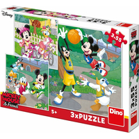 DINO Puzzle Mickey Mouse a kamarádi 3x55 dílků