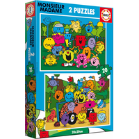 EDUCA Puzzle Monsieur Madame 2x20 dílků