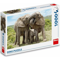 DINO Puzzle Sloní rodina 1000 dílků