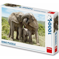 DINO Puzzle Sloní rodina 1000 dílků