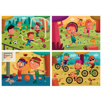 EDUCA Puzzle Sporty 4v1 (20,40,60,80 dílků)