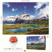 EDUCA Puzzle Torres del Paine, Patagonie 1000 dílků