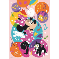 DINO Svítící puzzle Minnie a balónky XL 100 dílků