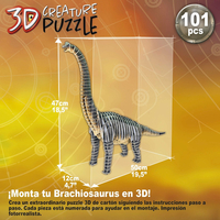 EDUCA 3D puzzle Brachiosaurus 101 dílků