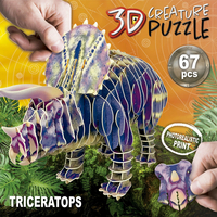 EDUCA 3D puzzle Triceratops 67 dílků