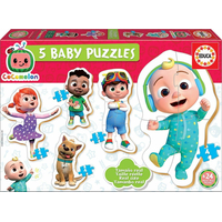 EDUCA Baby puzzle Cocomelon 5v1 (3-5 dílků)