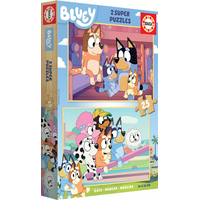 EDUCA Dřevěné puzzle Bluey 2x25 dílků