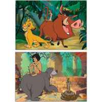 EDUCA Dřevěné puzzle Disney klasika 2x16 dílků