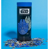 RIDLEY'S GAMES Oboustranné tvarové puzzle Star Wars: Millennium Falcon 1000 dílků