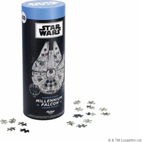 RIDLEY'S GAMES Oboustranné tvarové puzzle Star Wars: Millennium Falcon 1000 dílků
