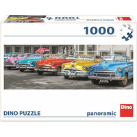 DINO Panoramatické puzzle Sraz bouráků 1000 dílků