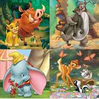 EDUCA Puzzle Disney pohádky 4v1 (12,16,20,25 dílků)