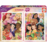 EDUCA Puzzle Disney princezny 2x500 dílků