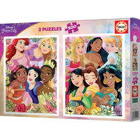 EDUCA Puzzle Disney princezny 2x500 dílků