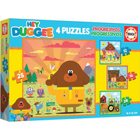 EDUCA Puzzle Hey Duggee 4v1 (12,16,20,25 dílků)