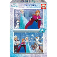 EDUCA Puzzle Ledové království 2x48 dílků