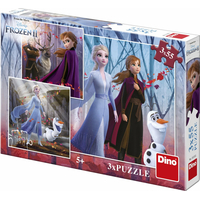DINO Puzzle Ledové království 2, 3x55 dílků