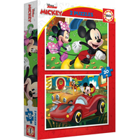 EDUCA Puzzle Mickey Mouse: Zábavní park 2x20 dílků