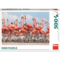 DINO Puzzle Plameňáci 500 dílků